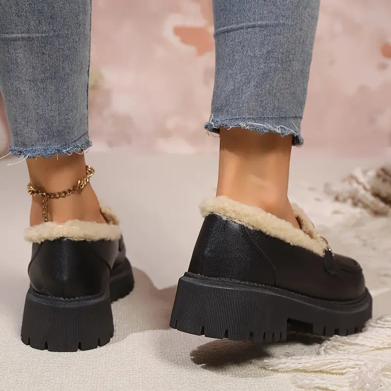 Naomi - Stilfulde loafers med bomuldskæde til kvinder