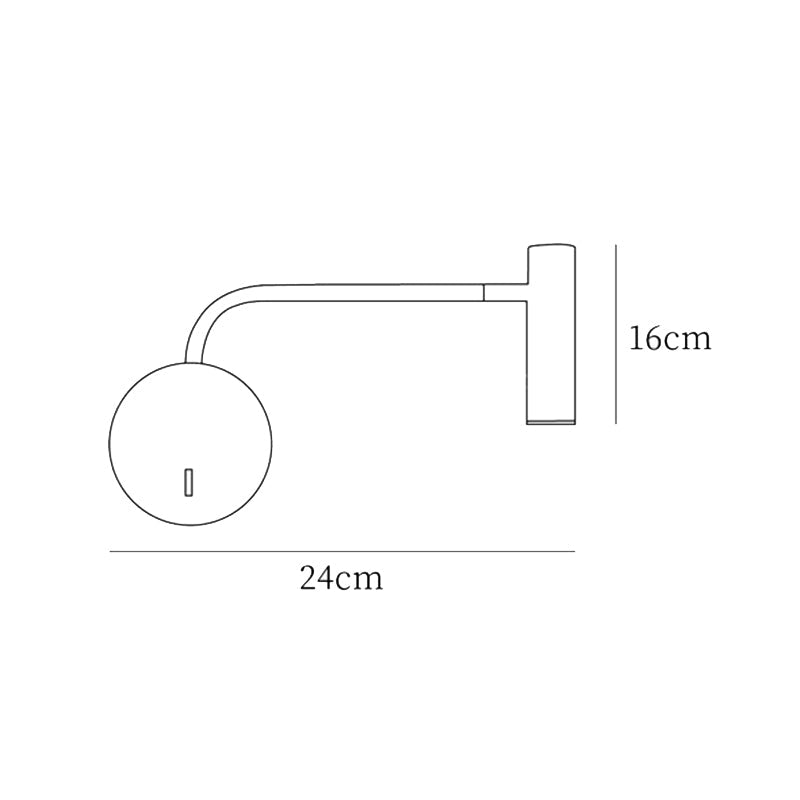 Moderne LED Væglampe i Sort/Hvid – Cylindrisk Design til Stue og Soveværelse-6