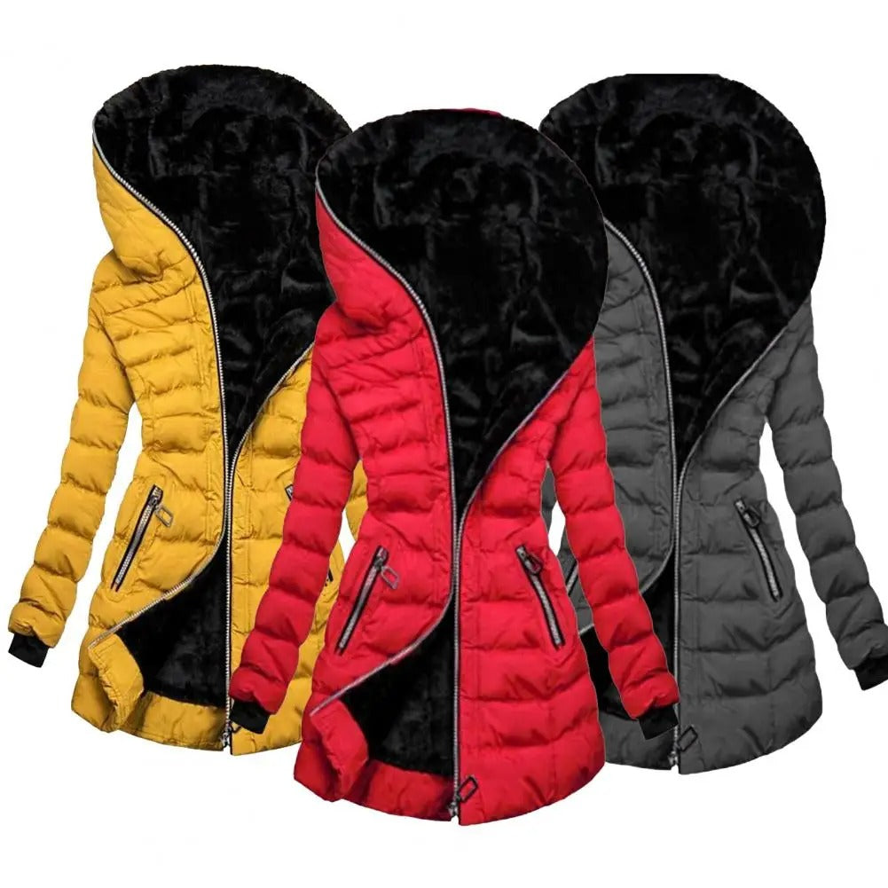 ThermoStyle - Varm plysfrakke | Varme og stil til kolde vinterdage