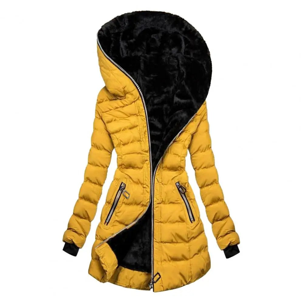 ThermoStyle - Varm plysfrakke | Varme og stil til kolde vinterdage