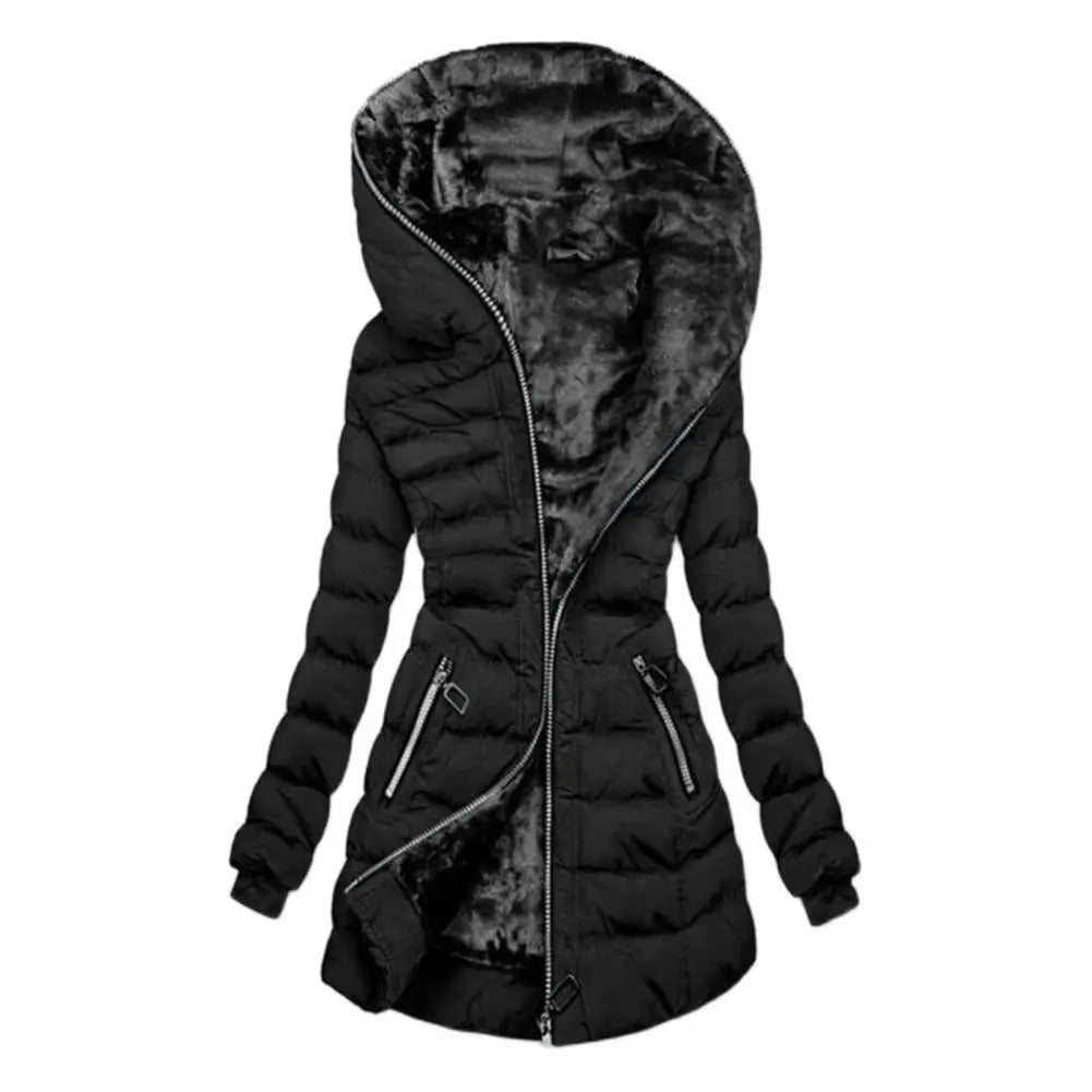 ThermoStyle - Varm plysfrakke | Varme og stil til kolde vinterdage
