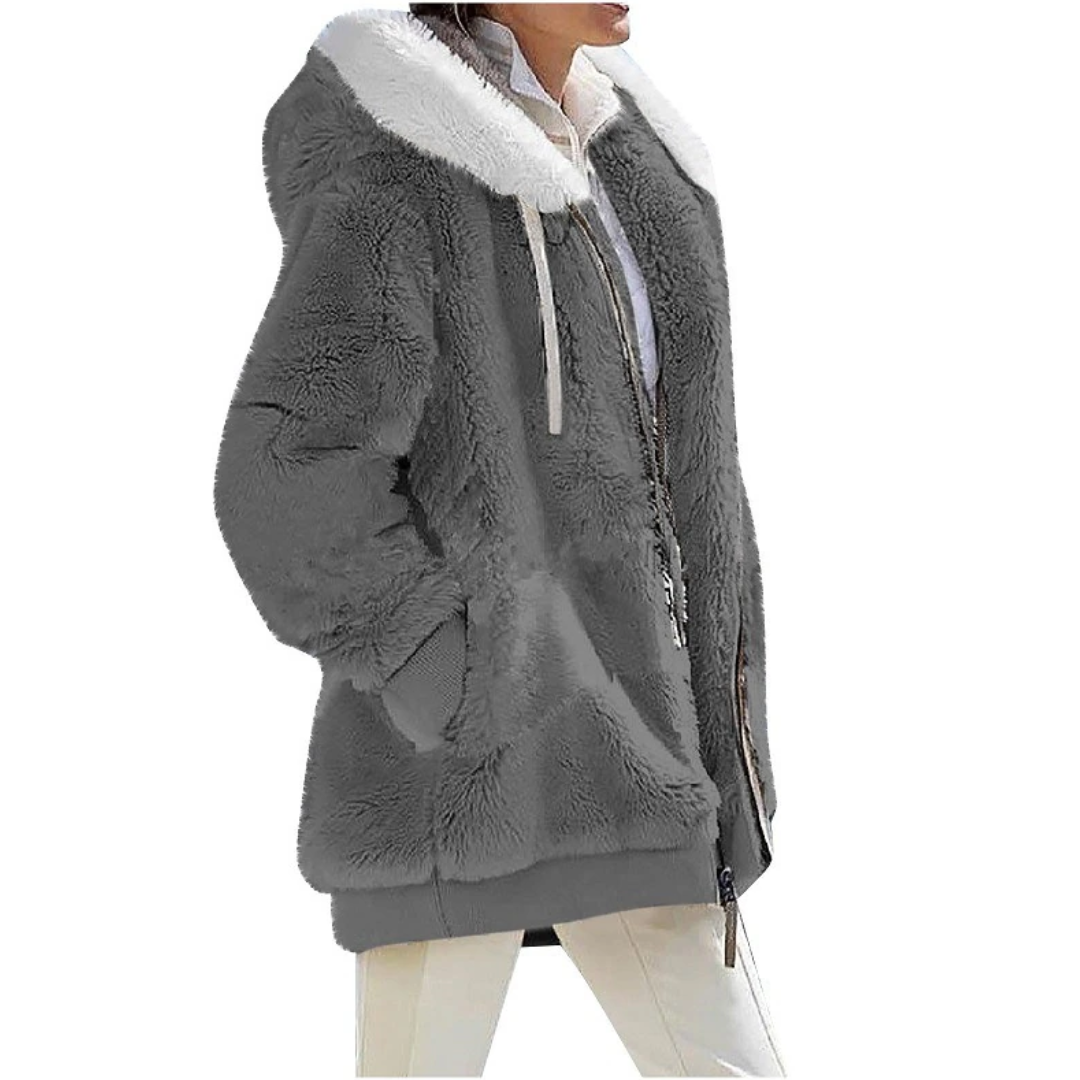 CozyChic - Cardigan i kashmirfleece | Slank og moderigtig