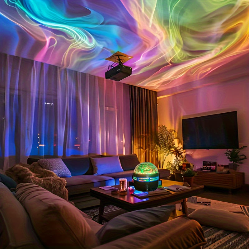 Celestia | Aurora LED-humørlys RGB-fjernbetjening - Stjernehimmelprojektor til soveværelse, boligindretning og afslapning