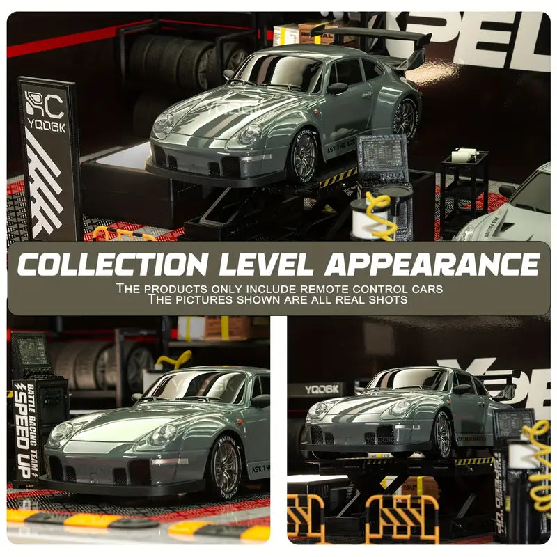 DriftMaster - 1:24 RC Drift Car - Fjernstyret 4WD-racerbil med LED-lys og genopladeligt batteri