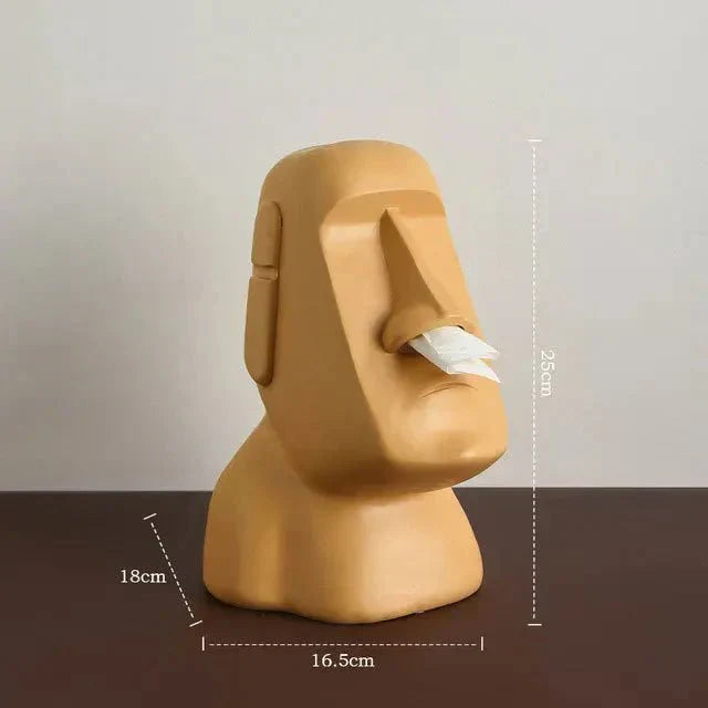 Stilfuld - Lommetørklædeæske i Påskeøens statuedesign