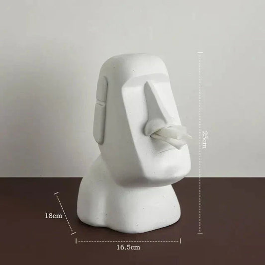 Stilfuld - Lommetørklædeæske i Påskeøens statuedesign