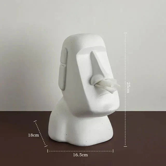 Stilfuld - Lommetørklædeæske i Påskeøens statuedesign