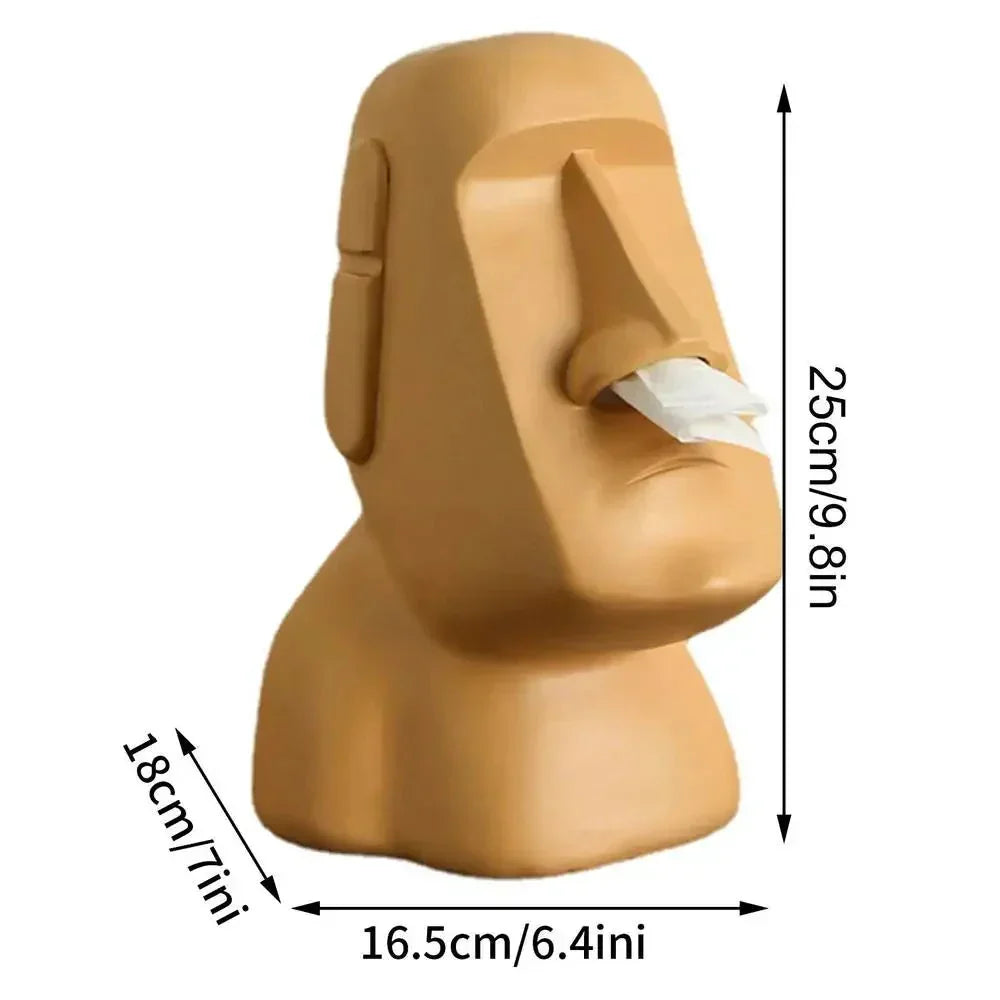 Stilfuld - Lommetørklædeæske i Påskeøens statuedesign