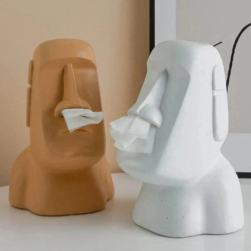 Stilfuld - Lommetørklædeæske i Påskeøens statuedesign