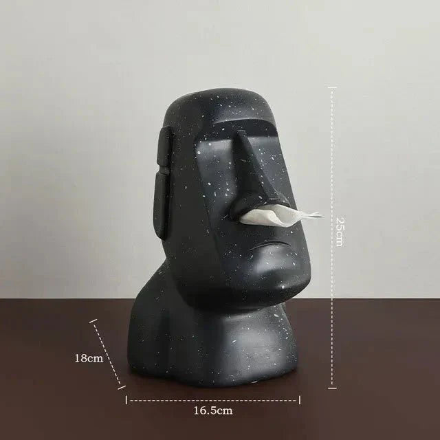 Stilfuld - Lommetørklædeæske i Påskeøens statuedesign
