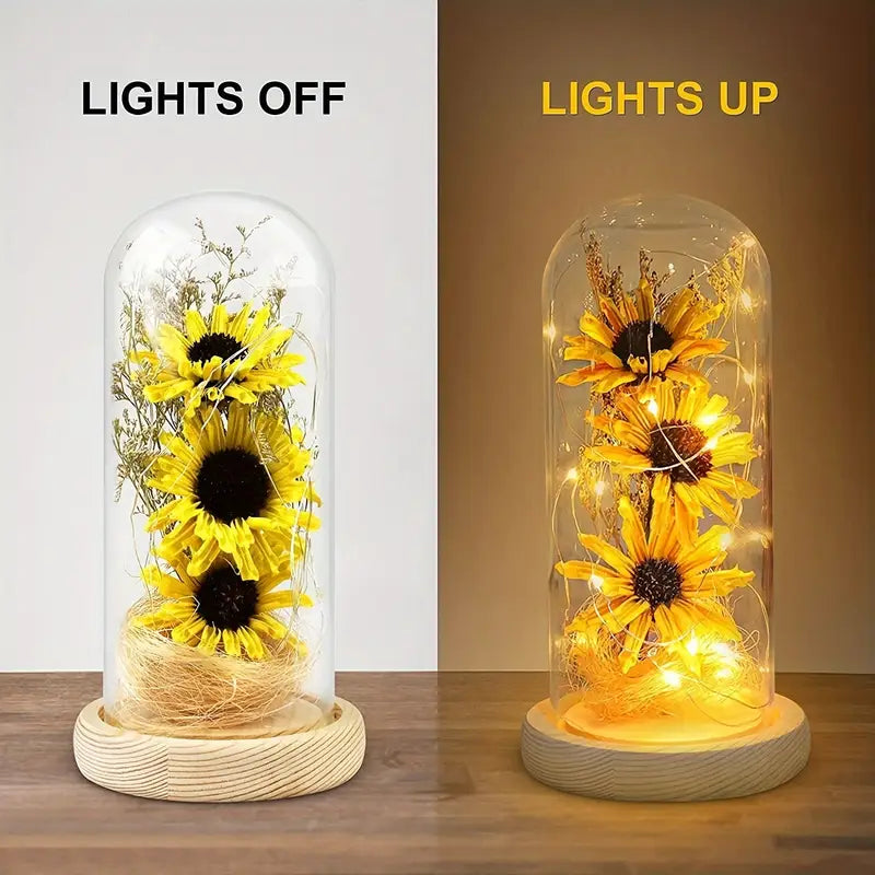 LumiFlora - Fortryllende solsikke LED-lampe