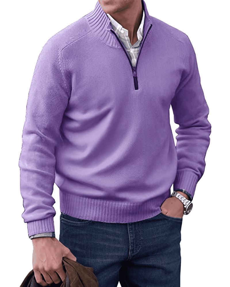 NordFlex - Elegant pullover med lynlås til mænd