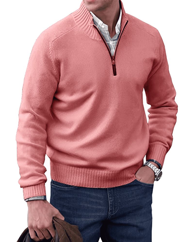 NordFlex - Elegant pullover med lynlås til mænd
