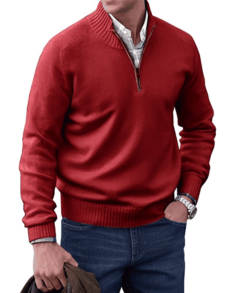 NordFlex - Elegant pullover med lynlås til mænd