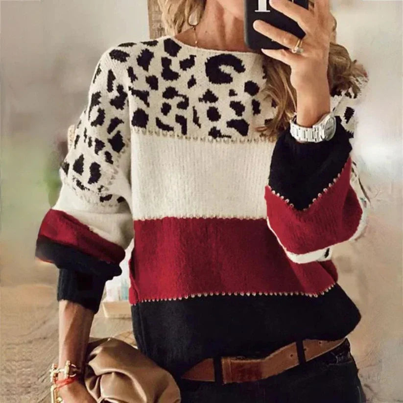 Camille - Elegant trøje med leopardprint | Komfort og bæredygtighed