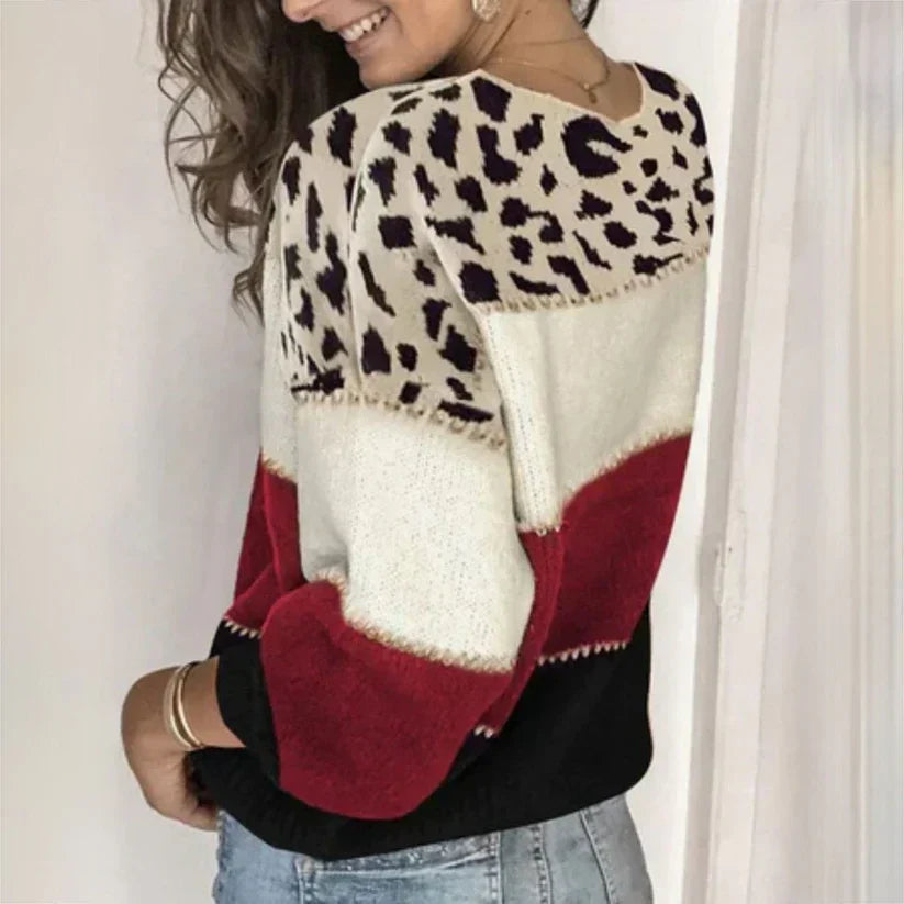 Camille - Elegant trøje med leopardprint | Komfort og bæredygtighed