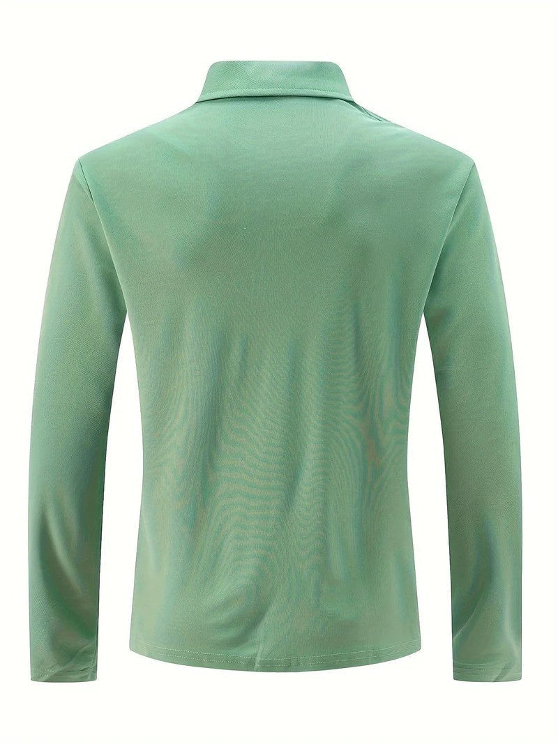 Graham - Langærmet poloshirt til mænd | Tidløs stil og maksimal komfort