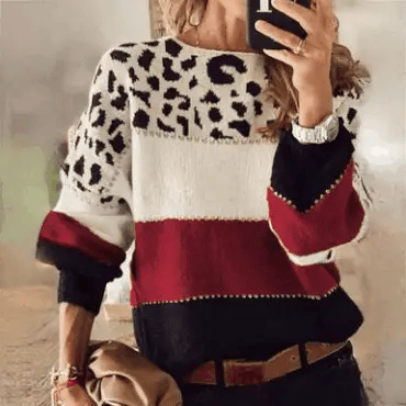 Camille - Elegant trøje med leopardprint | Komfort og bæredygtighed