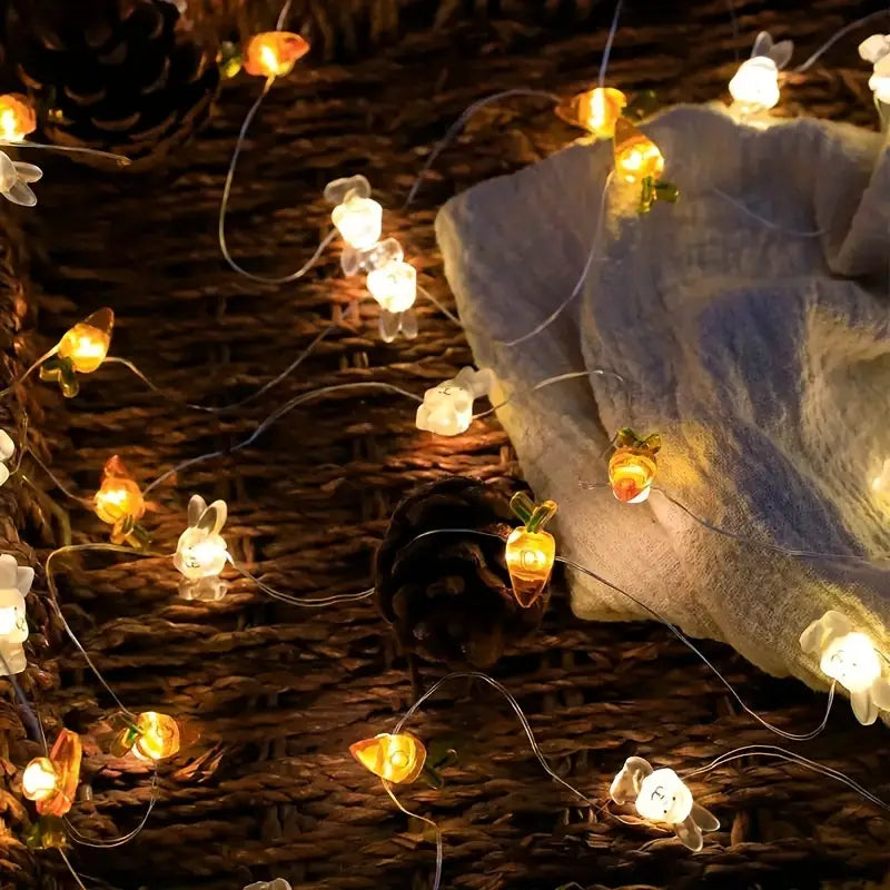 LumiFest - LED-lamper med kaninrod i kobbertråd