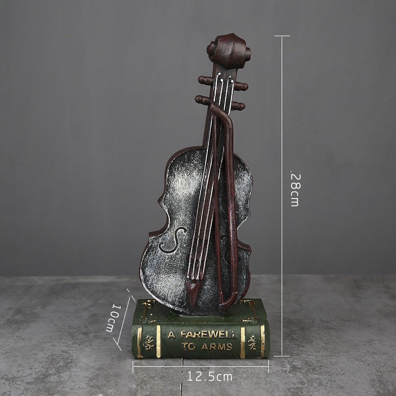 Variant image for Håndlavet Musikalsk Skulptur med Fem Unikke Musikere – Farverig Harpiks Dekoration til Hjemmet-7