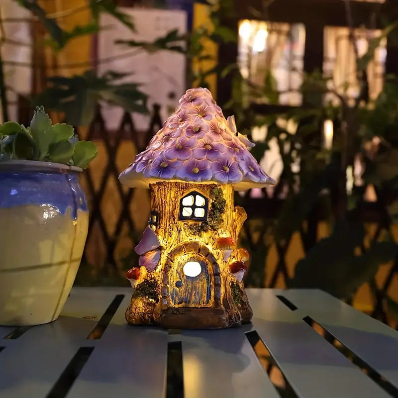 SolarFlair - Solcelledrevet natlampe til blomsterhus