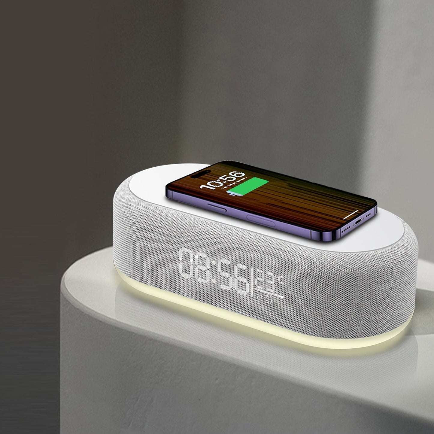 SmartGlow - intelligent digitalt vækkeur med trådløs opladning