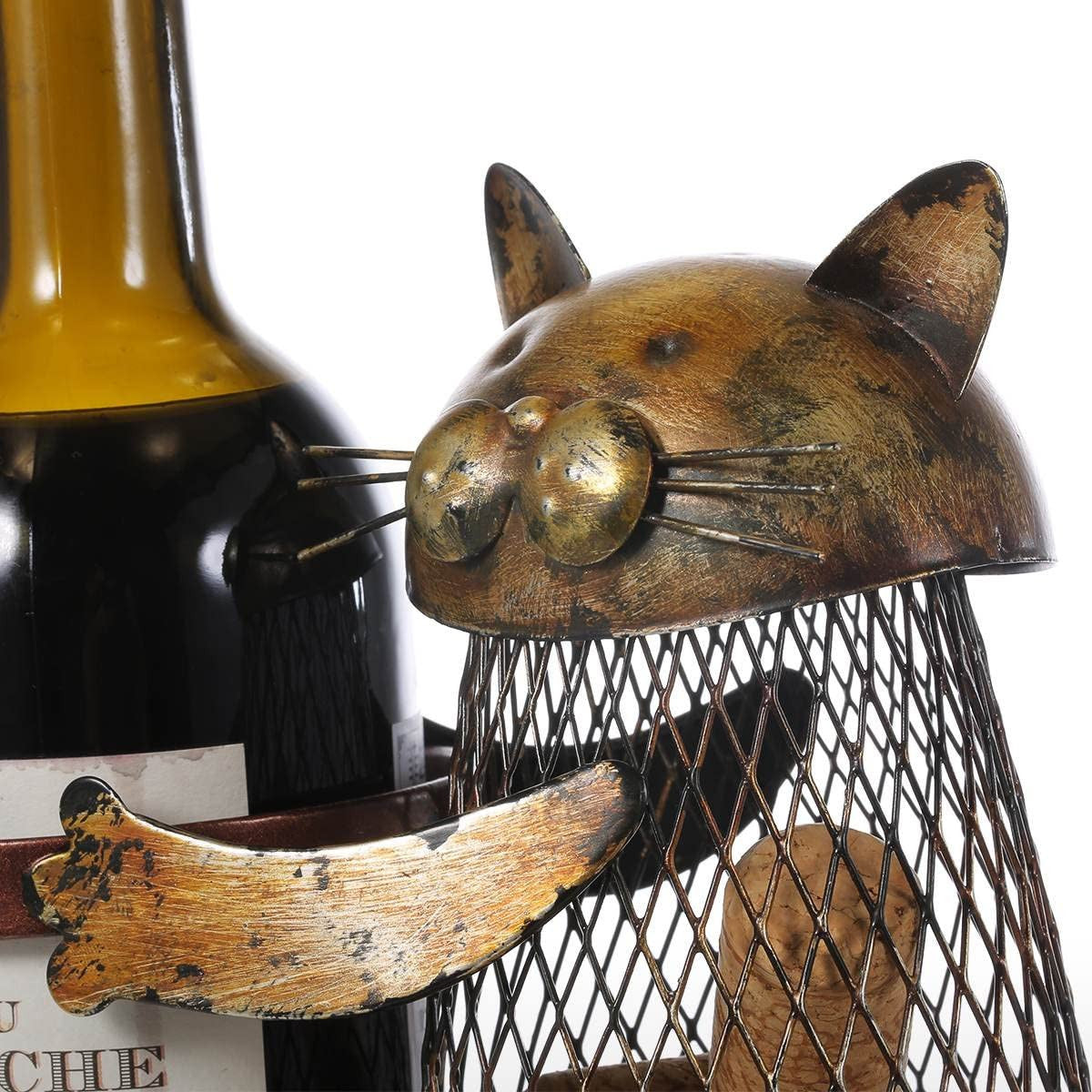 WineCat - Vinflaske- og korkholder med krammekat