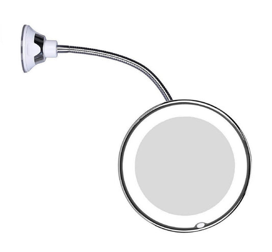 GlowMirror - LED-forstørrelsesspejl med svanehals
