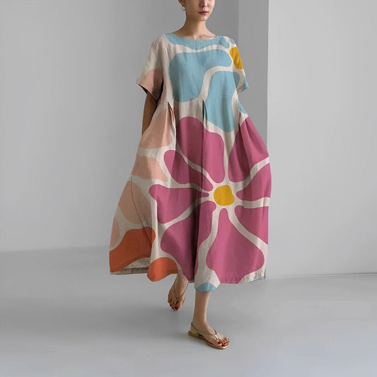 Aurelia - Boho Vid Blomstret Kjole