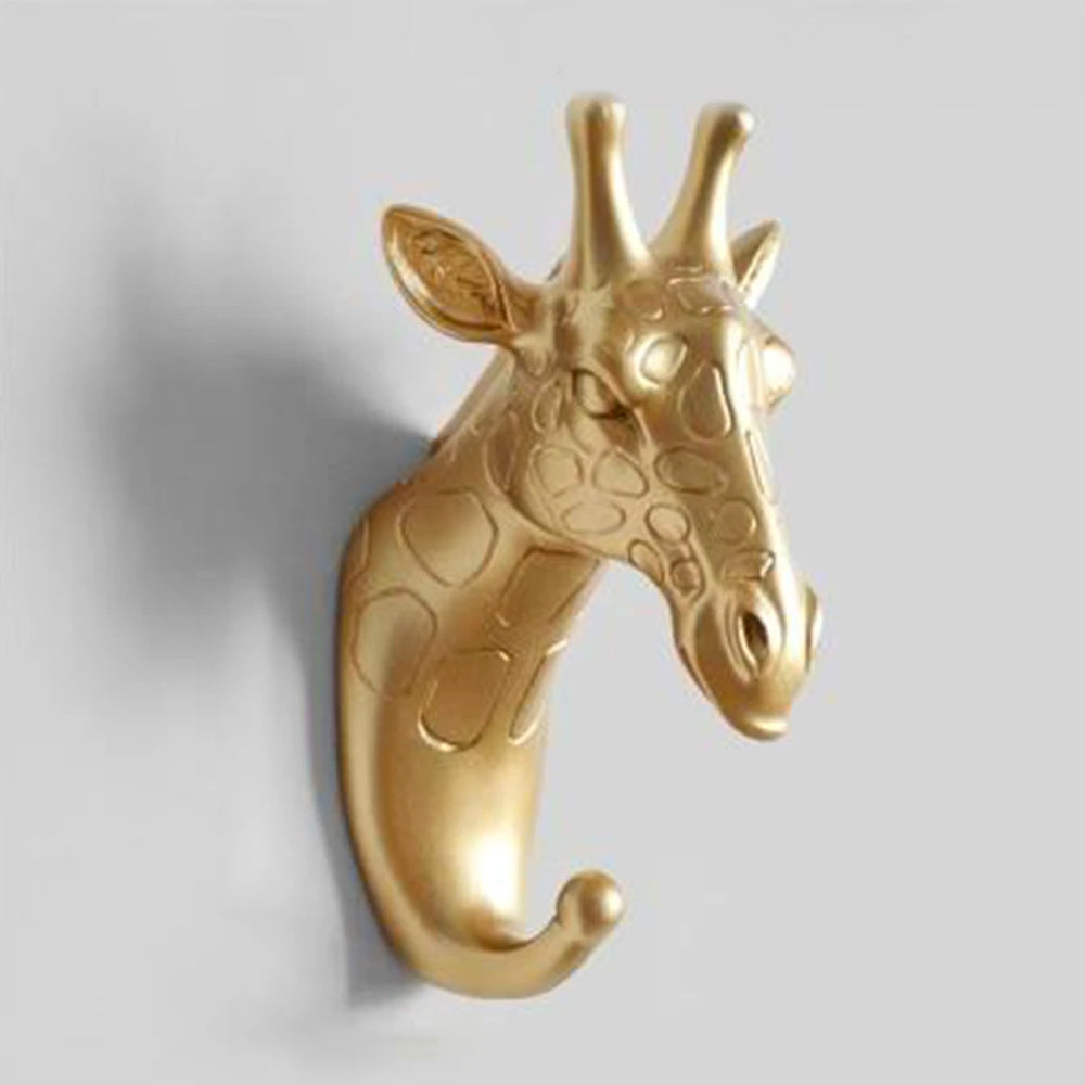 Guld Dyr Opbevaringskroge til Elegant Organisering – Unikke Dyremotiver, Holdbart Metal, Væg- og Dørmontering-5