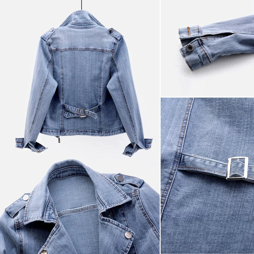 ChicDenim - Klassisk fusionsdenimjakke | Alsidig elegance til enhver lejlighed