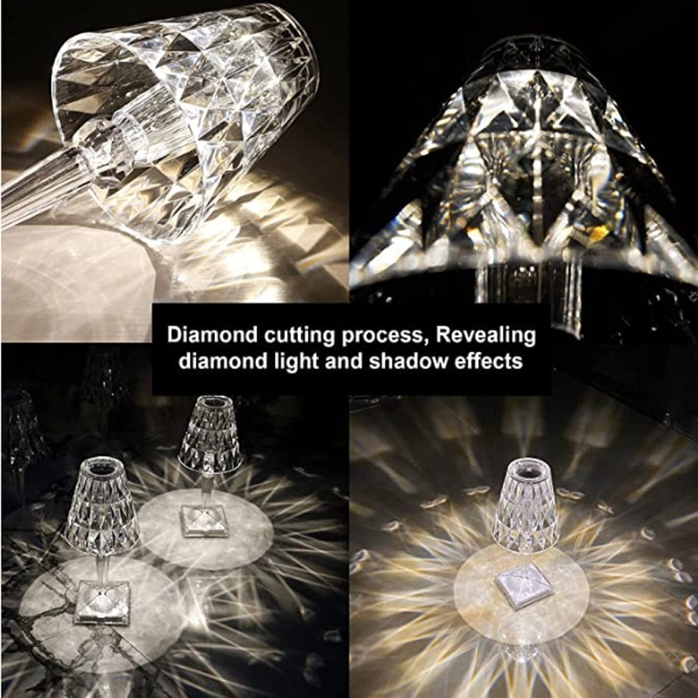 CrystaLux - LED-bordlampe lavet af diamantkrystal