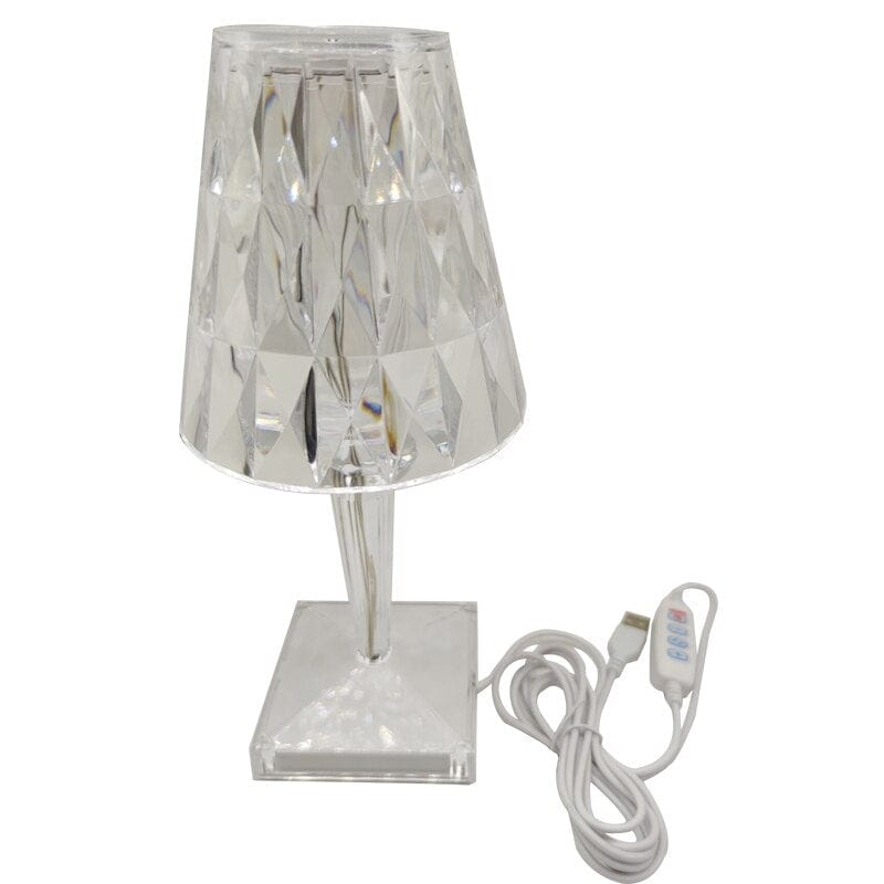 CrystaLux - LED-bordlampe lavet af diamantkrystal