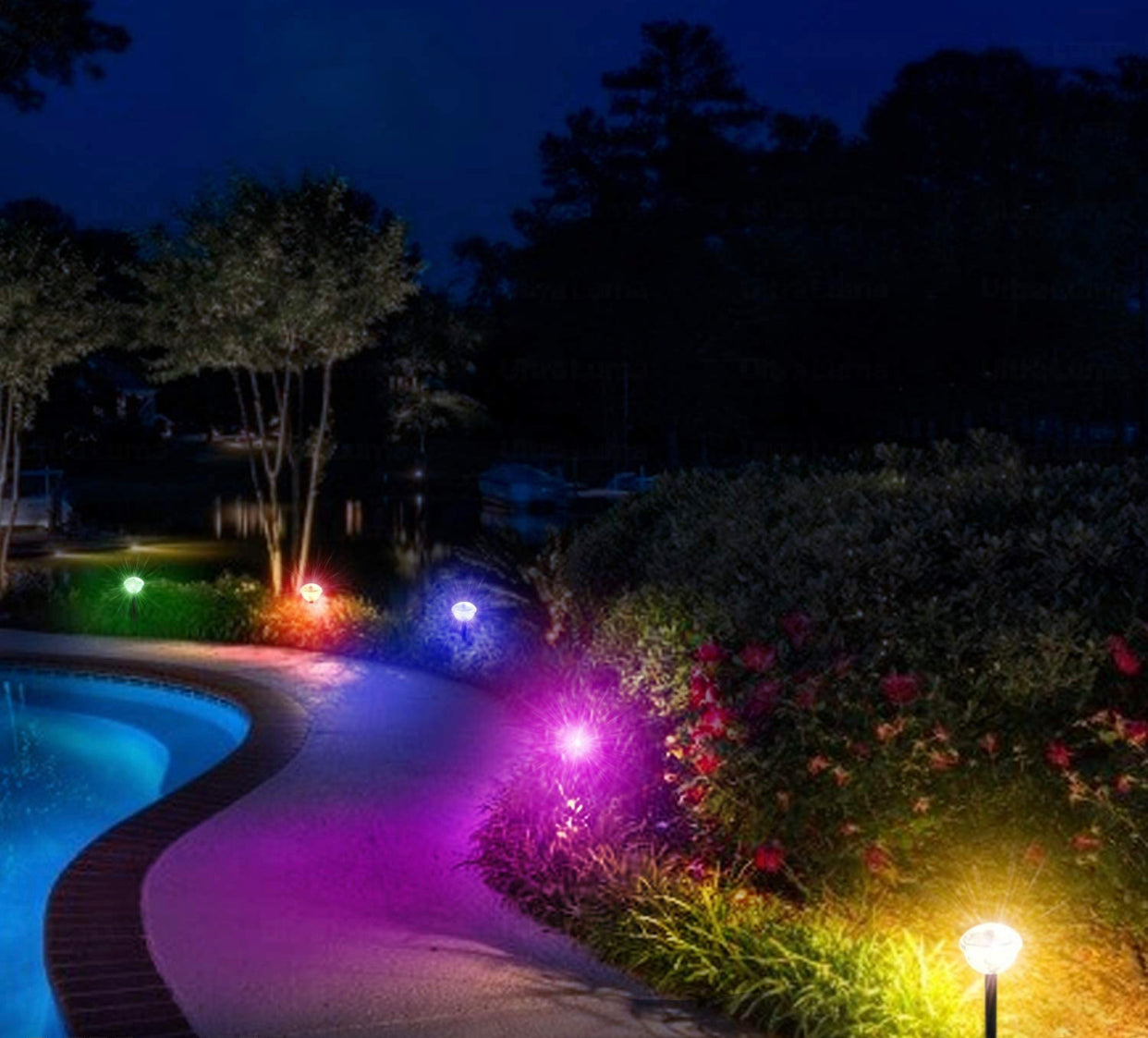 LumaGlobe - Ultra Luma solcelle-stibelysning | 8-farvet LED