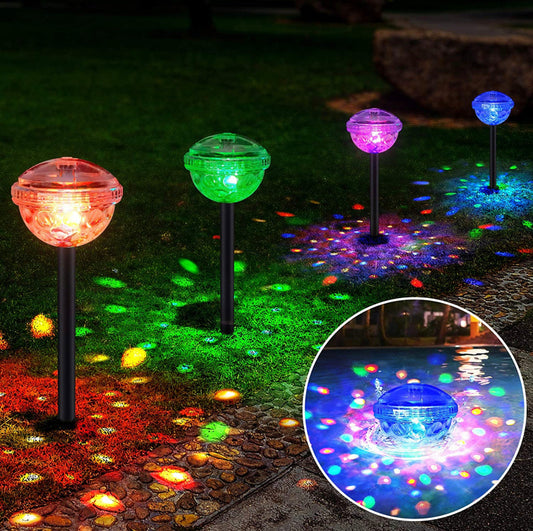 LumaGlobe - Ultra Luma solcelle-stibelysning | 8-farvet LED