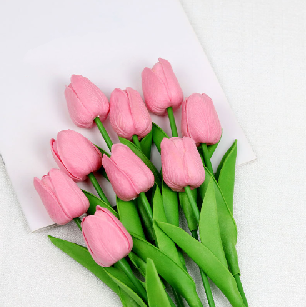 Variant image for Kunstige Tulipaner Buket i Høj Kvalitet – Realistiske Falske Blomster til Bryllupper og Indretning-6