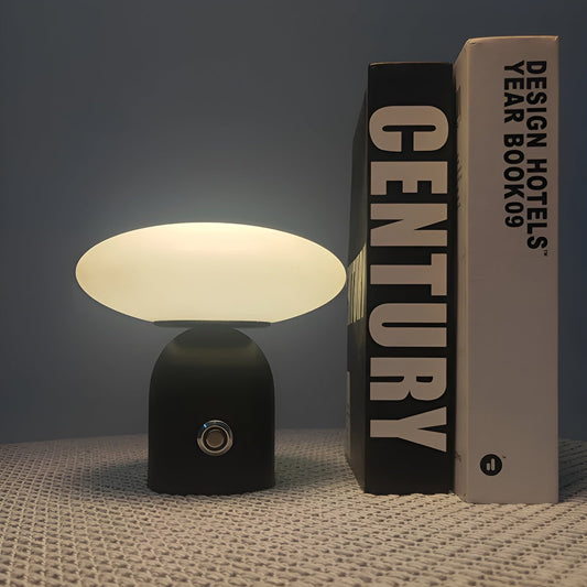 Trådløs Mushroom Bordlampe med Smart Touch – Elegant Skandinavisk Design til Indretning-1