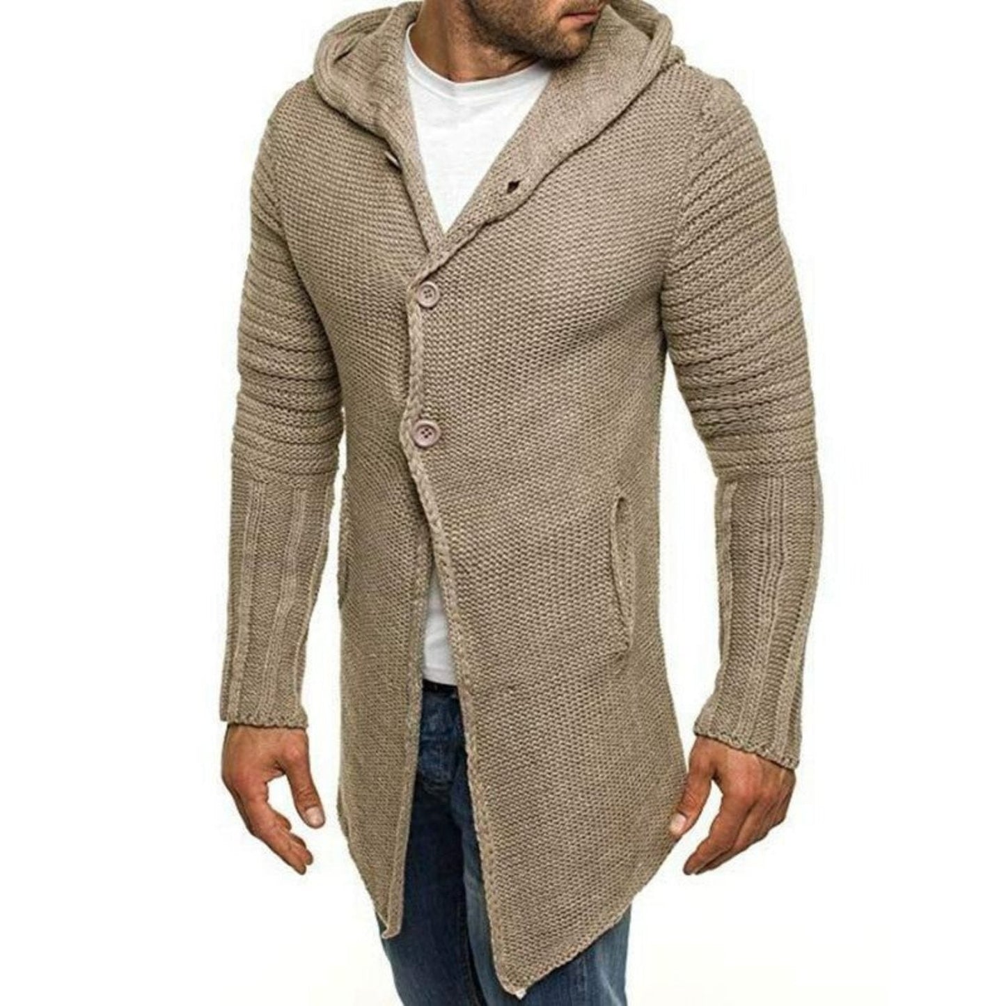 ComfyWear - Lang cardigan med hætte | Varme og komfort til kolde dage