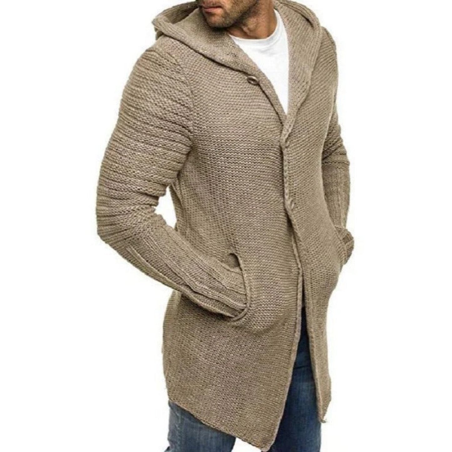 ComfyWear - Lang cardigan med hætte | Varme og komfort til kolde dage