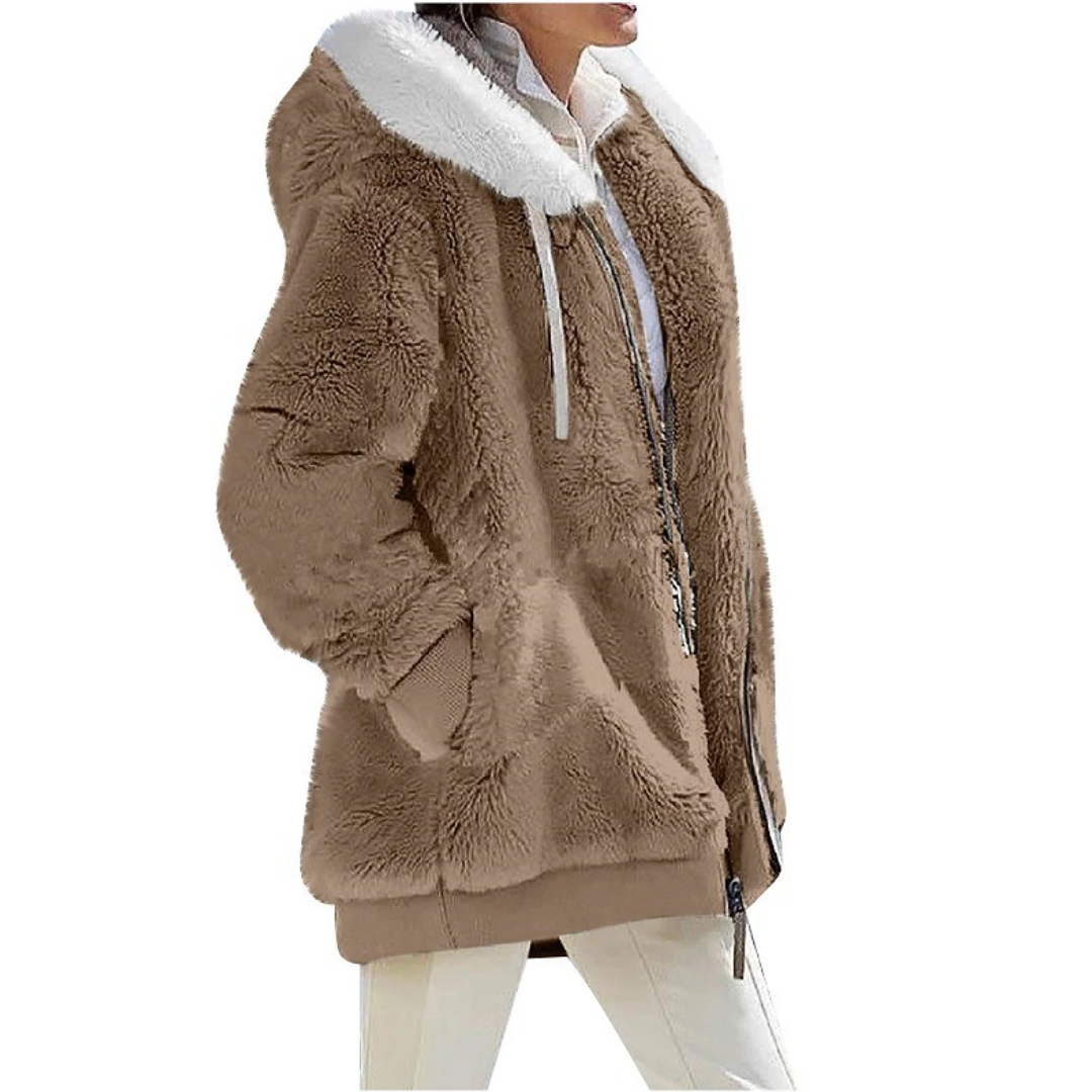 CozyChic - Cardigan i kashmirfleece | Slank og moderigtig