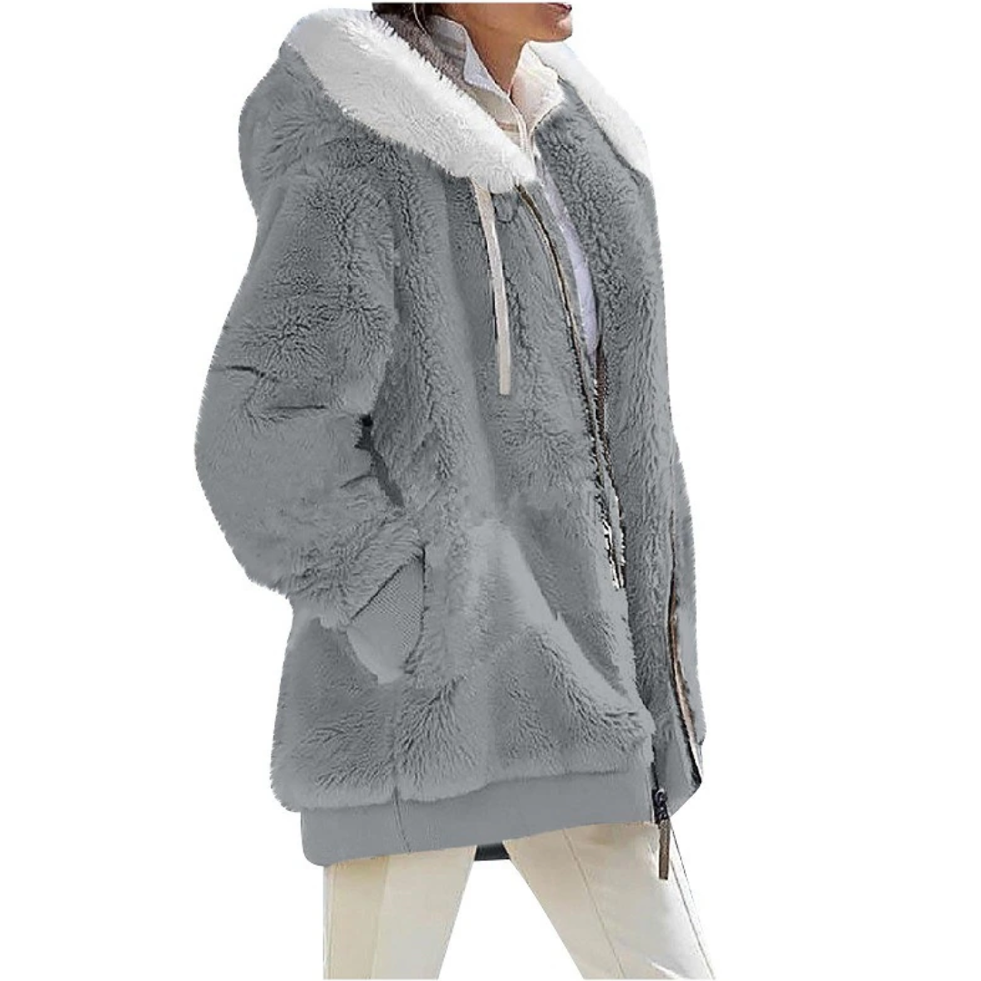 CozyChic - Cardigan i kashmirfleece | Slank og moderigtig
