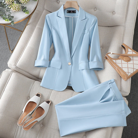 Sophia - Elegant blazer- og buksesæt til kvinder