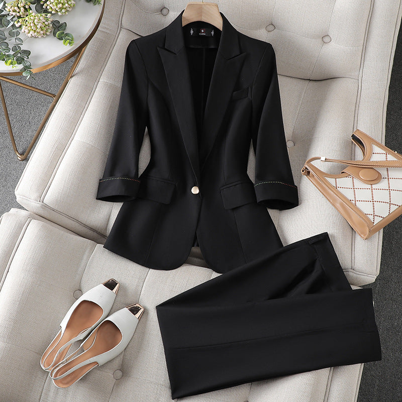 Sophia - Elegant blazer- og buksesæt til kvinder
