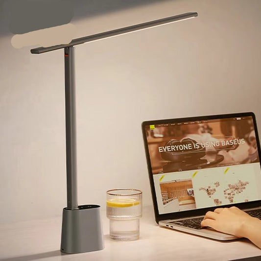 Baseus LED Bordlampe | Øjenbeskyttelse & Smart Lys | Dæmpbar Foldbar Studielampe