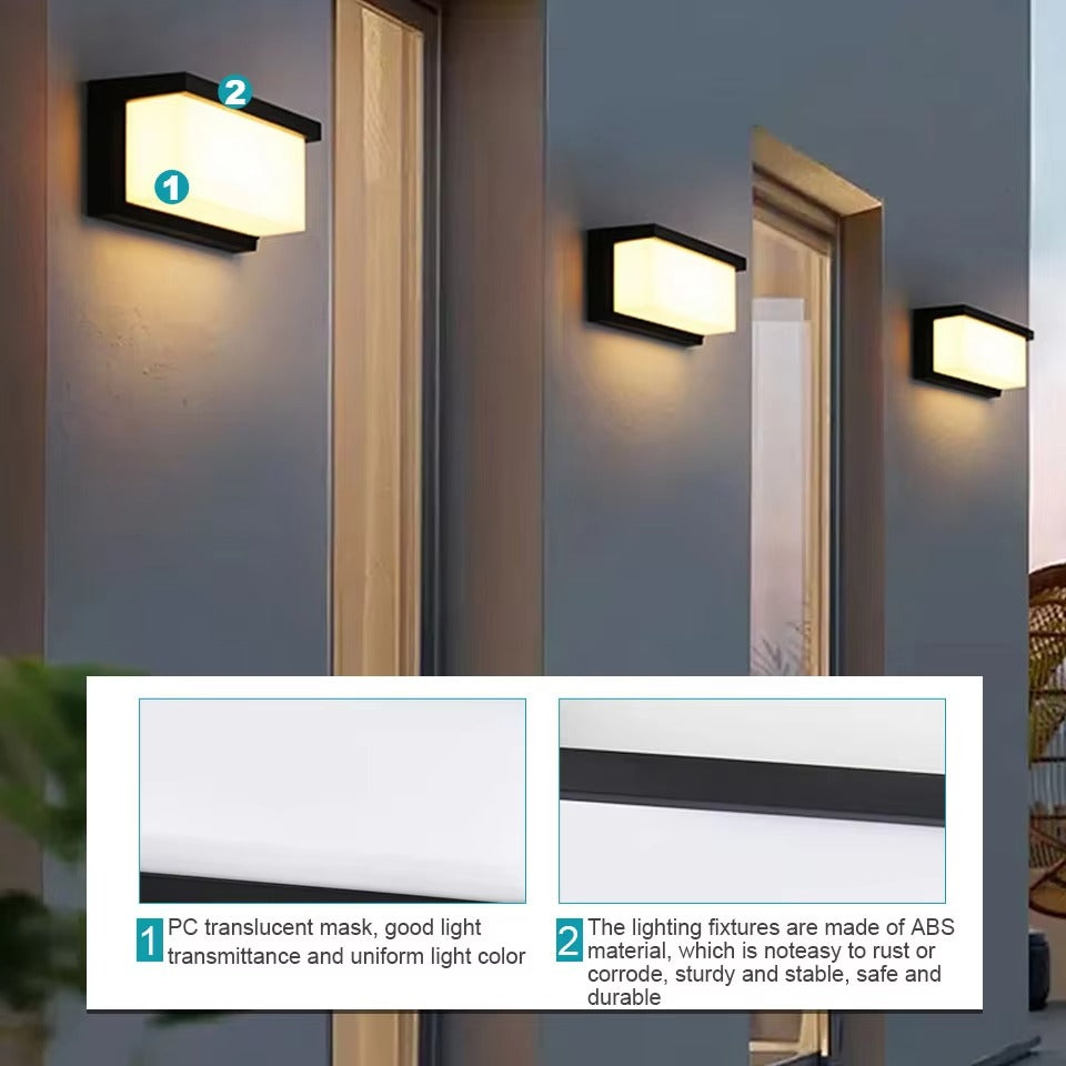 LED Væglampe med Bevægelsessensor – Udendørs Porch, Balkon & Have