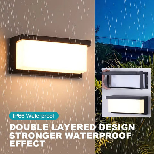 LED Væglampe med Bevægelsessensor – Udendørs Porch, Balkon & Have