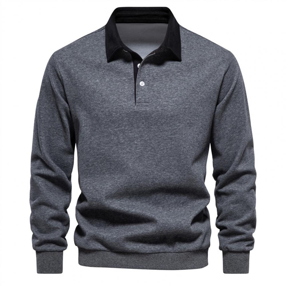 EleganzPlus - Casual sweatshirt med reversknapper | Stil og komfort kombineret