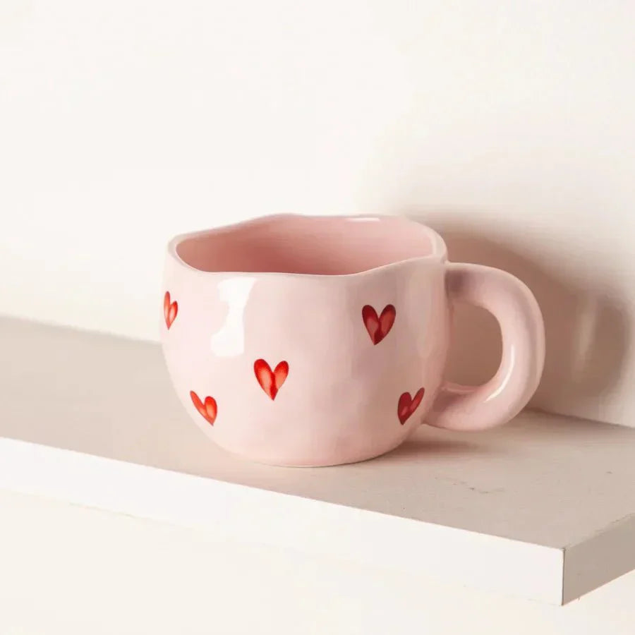 HerzMoment - Keramisk kaffekrus med hjertemotiv