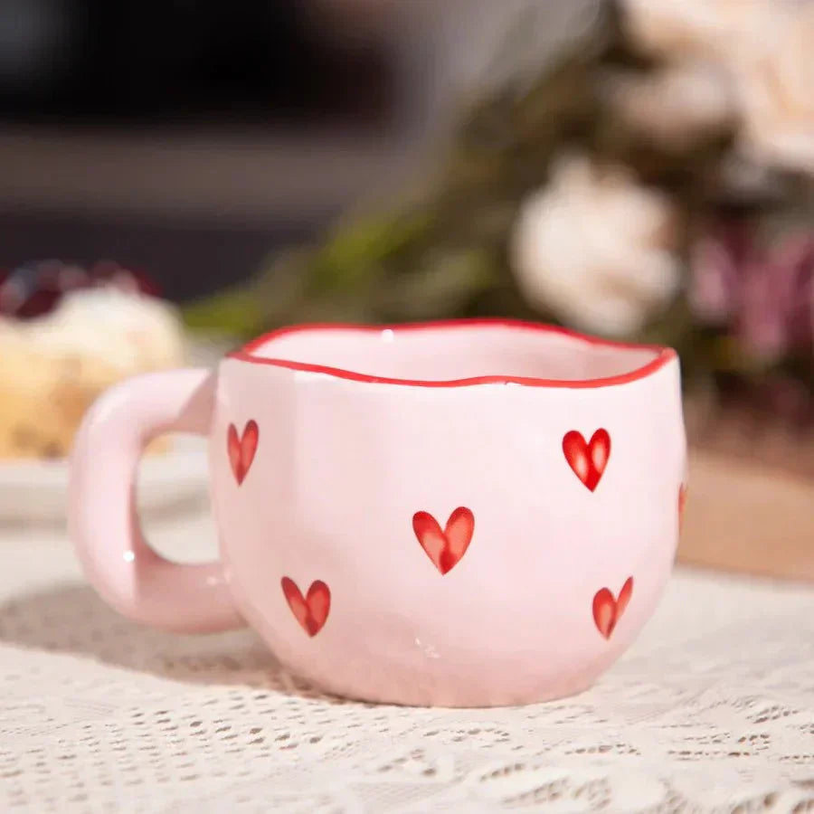 HerzMoment - Keramisk kaffekrus med hjertemotiv