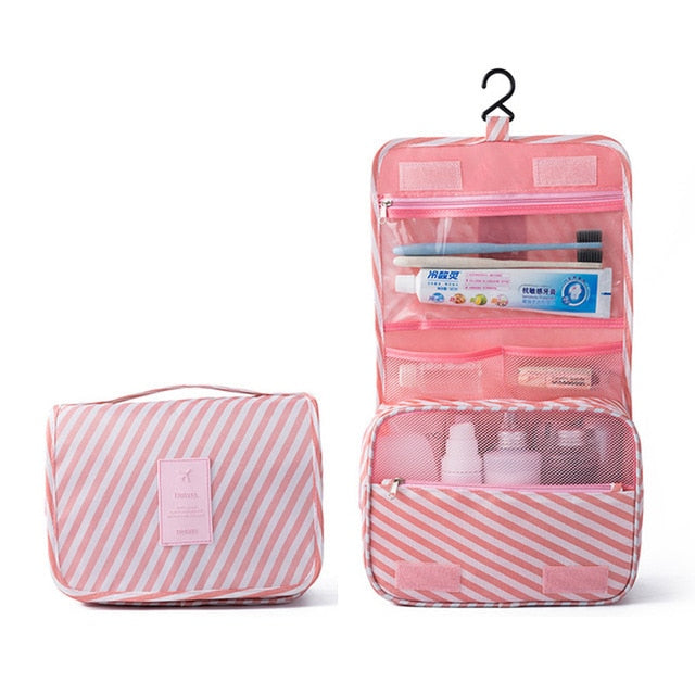 Variant image for Vandafvisende Toilettas Organizer med Flere Opbevaringsrum og Praktisk Ophanghaak – Kompakt 18,5 x 24 cm-17